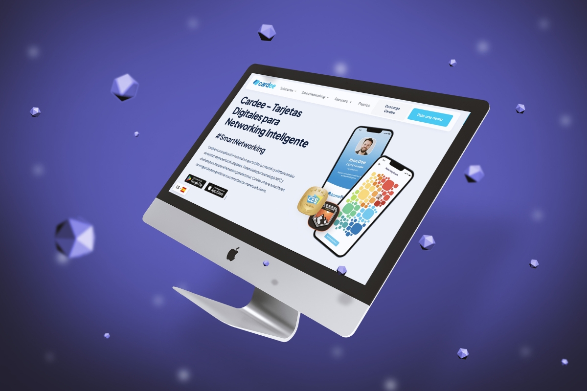 Tarjeta de presentación digital personalizada en la plataforma Cardee