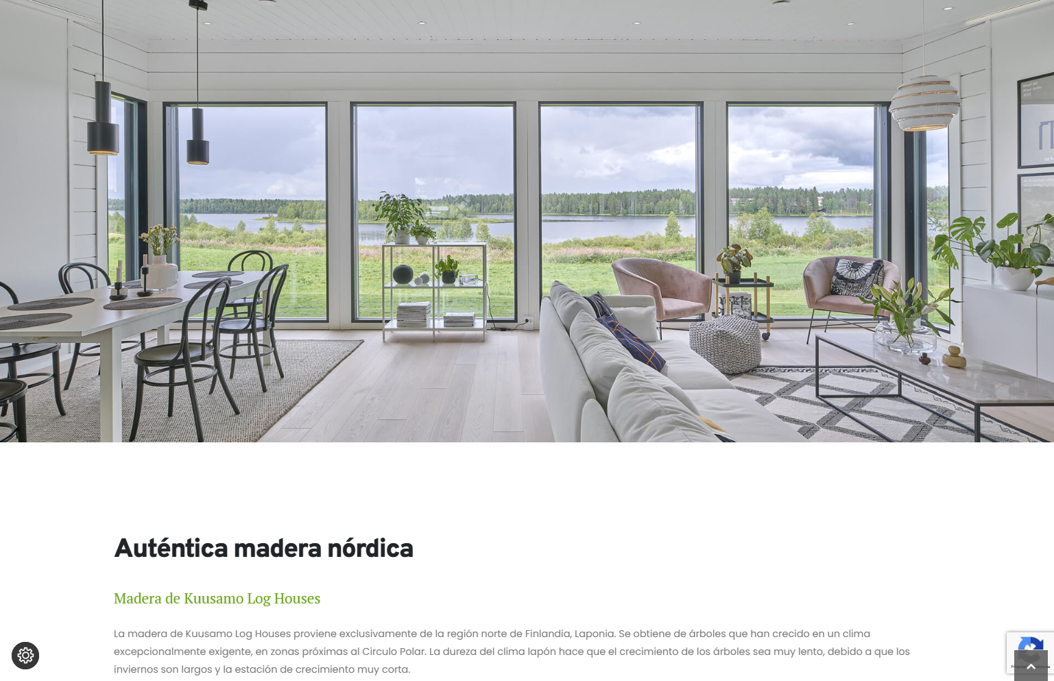 Fachada de una casa pasiva con excelente aislamiento térmico